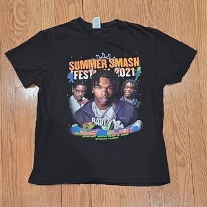 Summer Smash Fest 2021 Black Graphic Tee